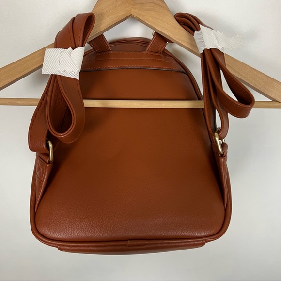NWT Time And Tru Ruby Backpack Color Cognac With Small Coin Bag - Picture 5 of 10